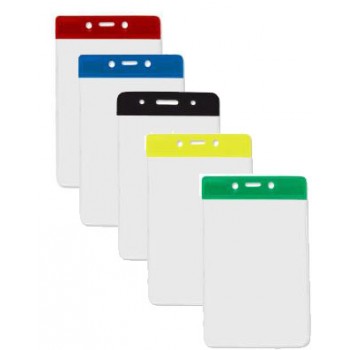 Color Top Vertical Credit Card Holder - 100 pack